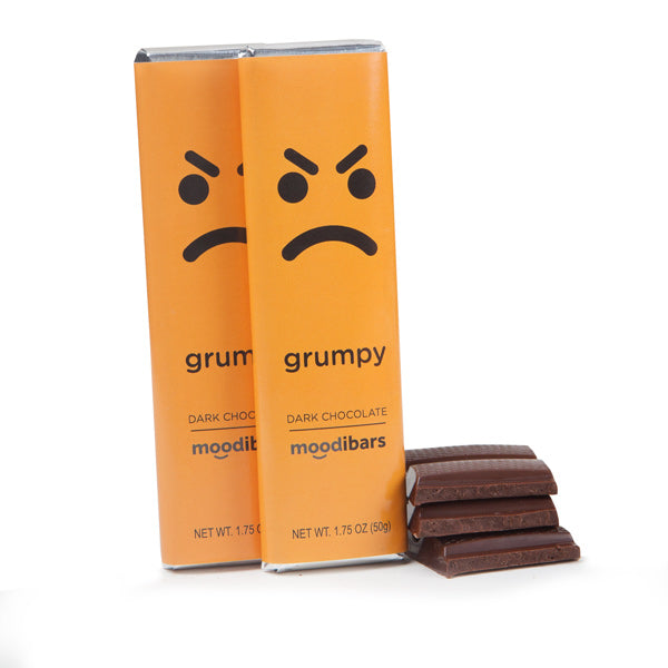 Moodibars - grumpy - Dark Chocolate Bar 1.5oz