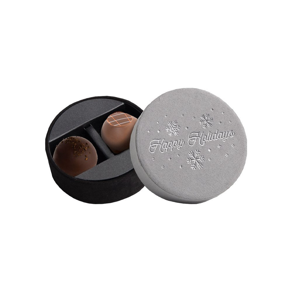 Holiday - Le Belge Eclipse Box with Happy Holidays Hot Stamp 2pc