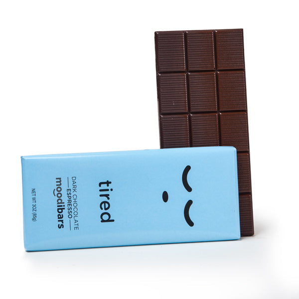 Moodibars - tired - Espresso Dark Chocolate Bar 2.75oz