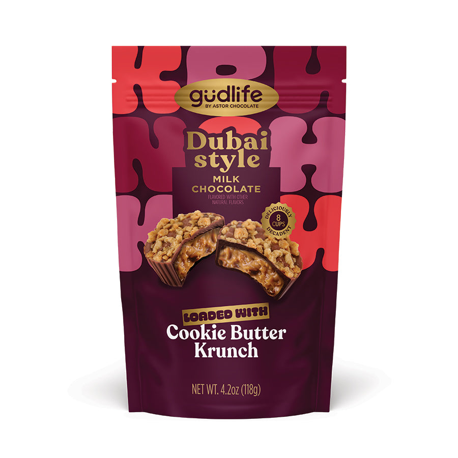 gudlife - Dubai Style Milk Chocolate Cookie Butter Cups in Bag 4.2oz