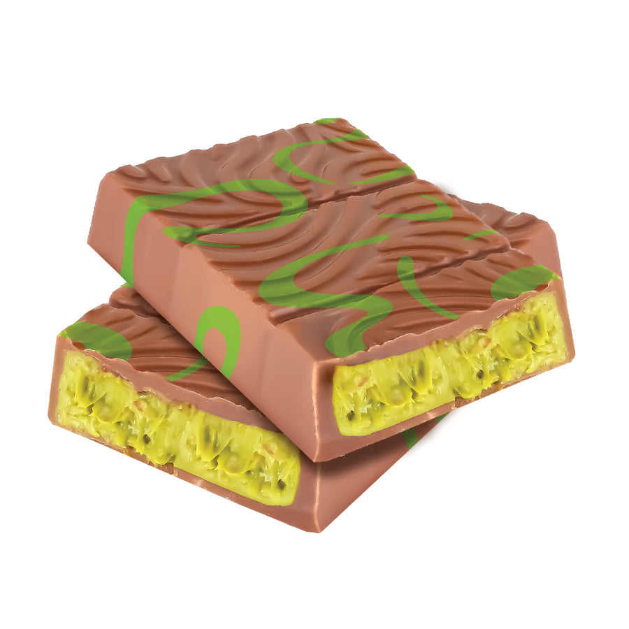 gudlife - Dubai Style Milk Chocolate Pistachio Creme Krunch Bite 1.5oz