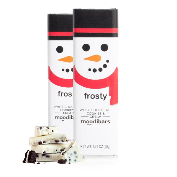 Seasonal Moodibars - frosty - White Confection Bar 1.75oz