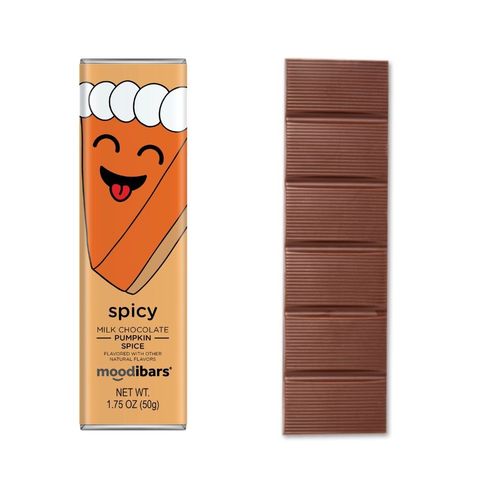 Seasonal Moodibars - spicy - Milk Chocolate Pumpkin Spice Bar 1.5oz