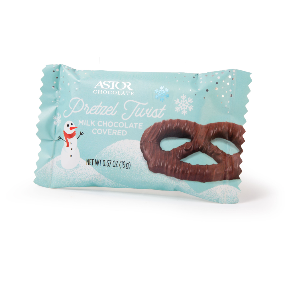 Holiday - Milk Chocolate Covered Pretzel Twist 1pc
