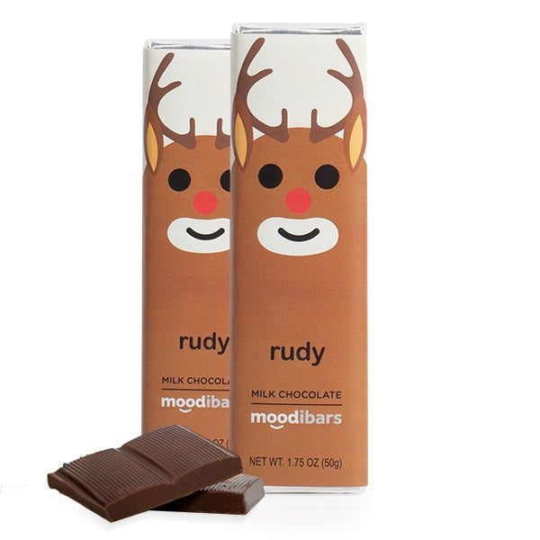 Seasonal Moodibars - rudy - Milk Chocolate Bar 1.5oz
