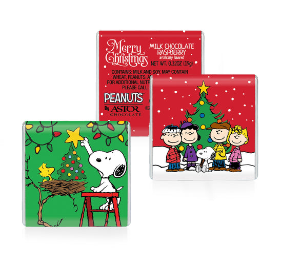 Peanuts®  Holiday -  Deluxe Chocolate Thins 1.75" (Mixed Case)