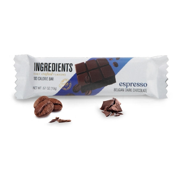 Ingredients - 100 Calorie Espresso Dark Chocolate Bar