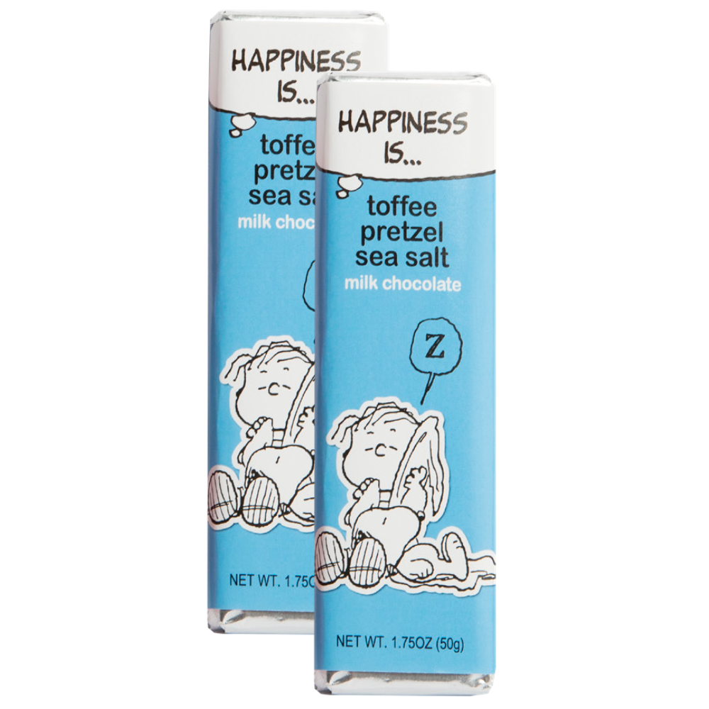 Peanuts - Milk Toffee Pretzel Chocolate Bar 1.75oz