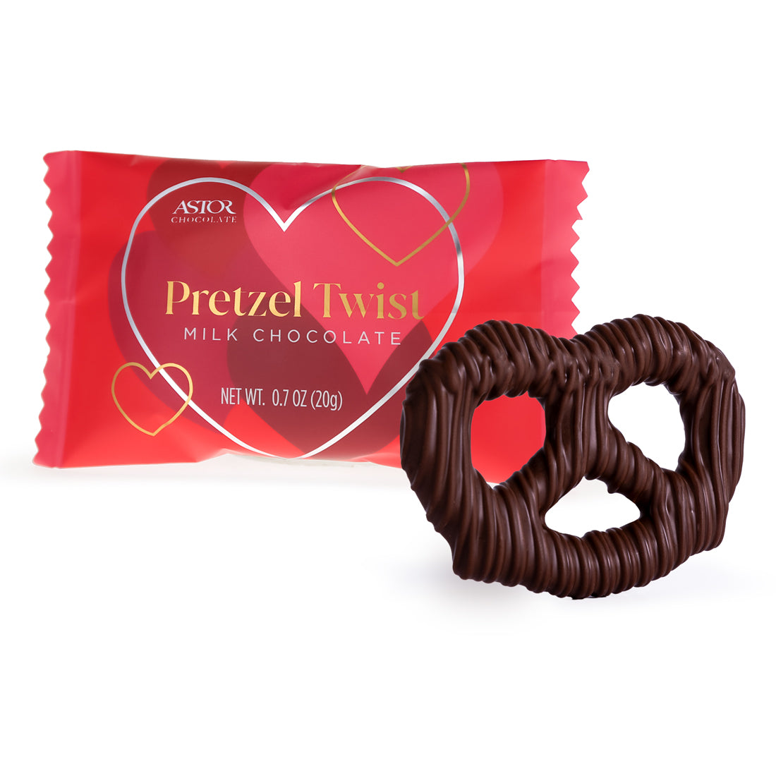 1pc Milk Chocolate Pretzel Twist