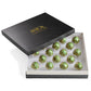 Dubai Style - Milk Chocolate Pistachio Creme Truffles in an Elite Box 18pc