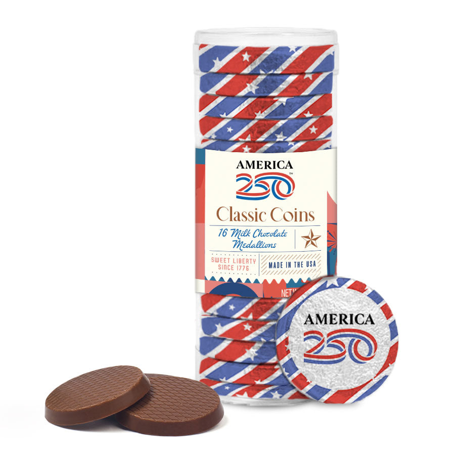 America 250™ - Milk Chocolate Medallions 16pc