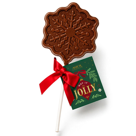Holiday - Milk Chocolate Snowflake Lollipop