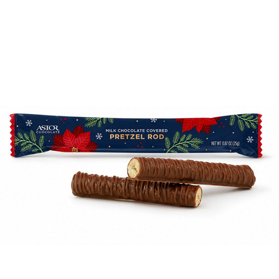 Holiday - Milk Chocolate Covered Pretzel Rod 1pc