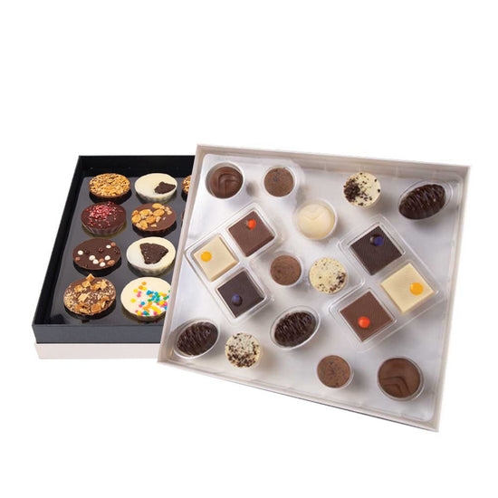 Holiday - Grand Elite 2 Tier Tower | Assorted Truffles 18pc & Truffle Cups 20pc