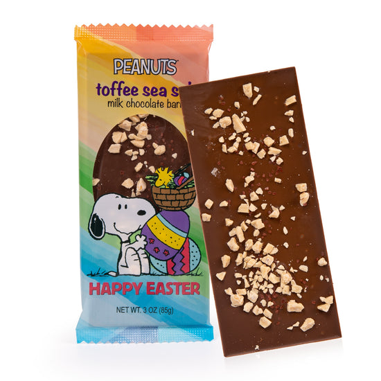 Seasonal Peanuts - Spring - Milk Chocolate Bar with Toffee Bits 3oz