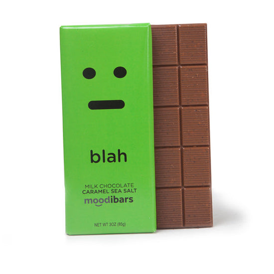 Moodibars - blah - Milk Chocolate Caramel Sea Salt Bar 3oz