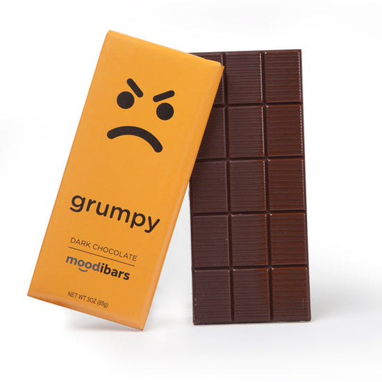 Moodibars - grumpy - Dark Chocolate Bar 3oz