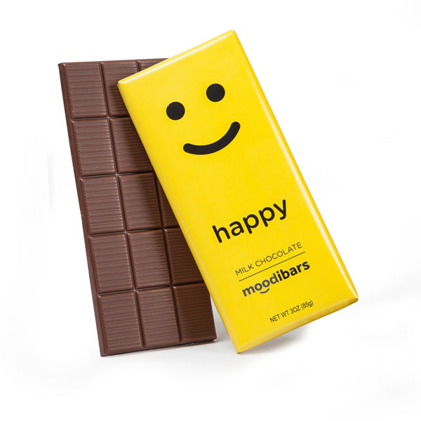 Moodibars - happy - Milk Chocolate Bar 3oz