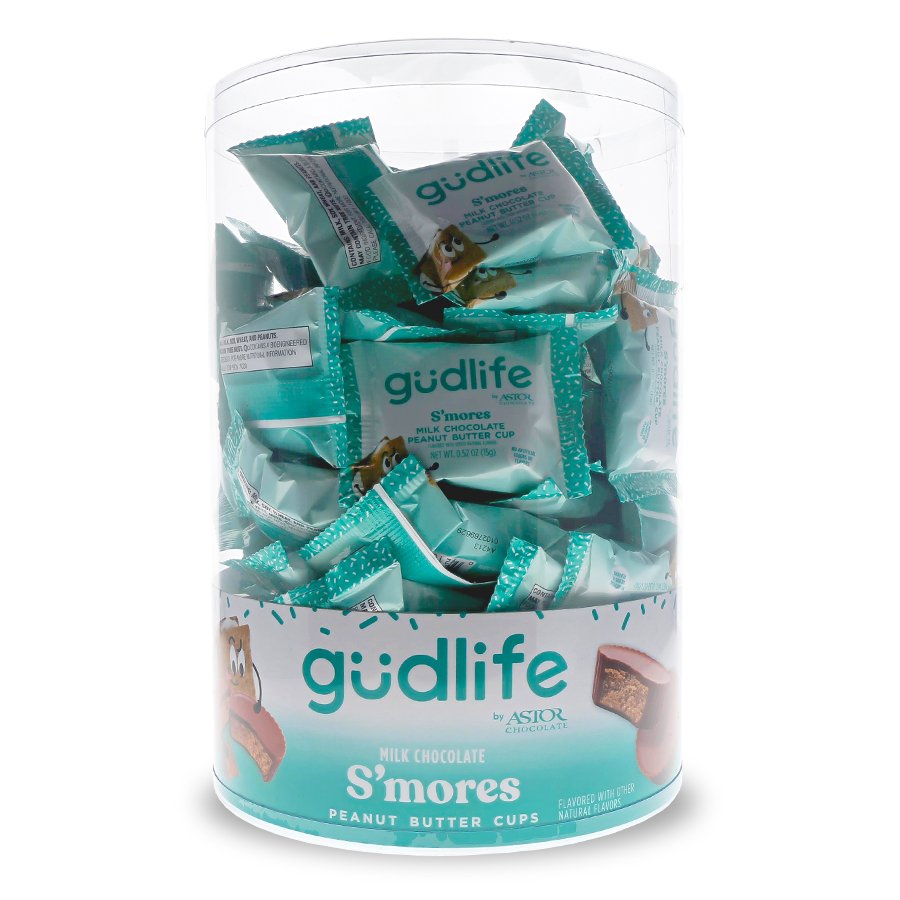 gudlife - Milk Chocolate S'mores Peanut Butter Cups 80pc Tub