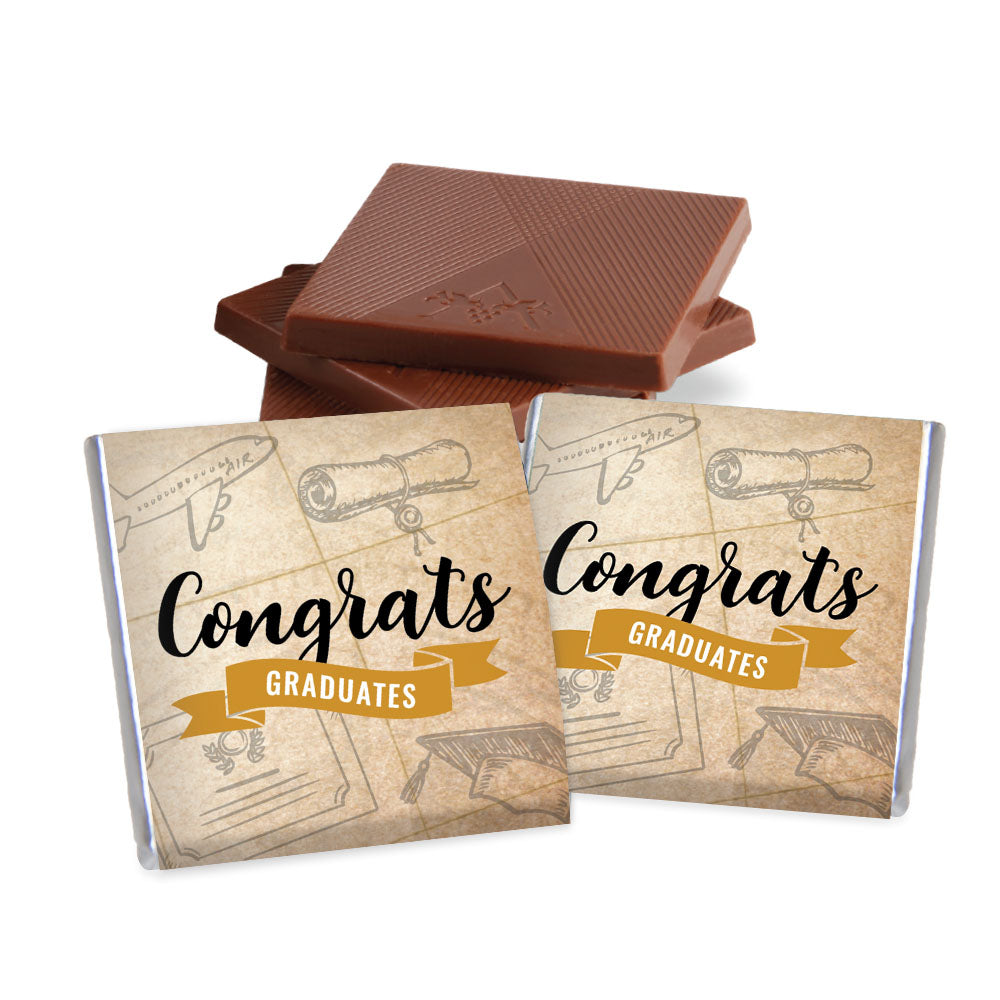 Commencement - Deluxe Dark Chocolate Thins 1.75 in.