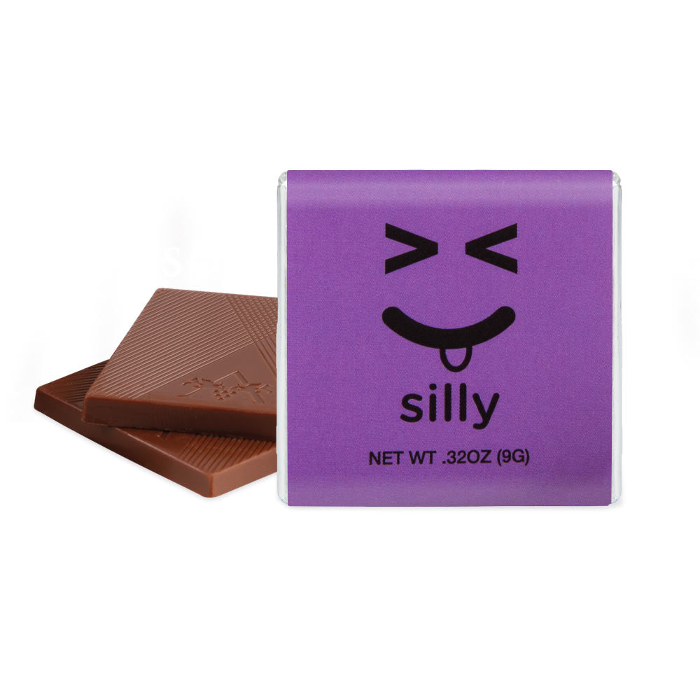 Moodibars - silly - Almond Milk Deluxe Chocolate Squares 1.75 in.