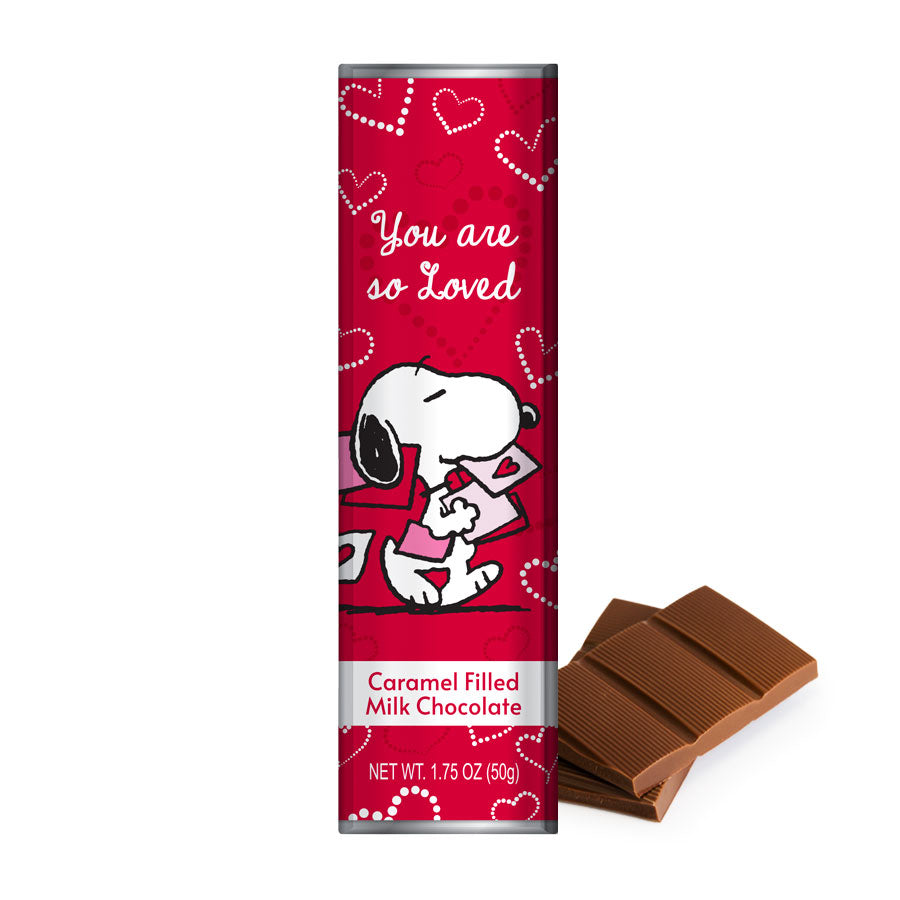 Seasonal Peanuts - Valentines Day - Milk Caramel Chocolate Bar 1.75oz