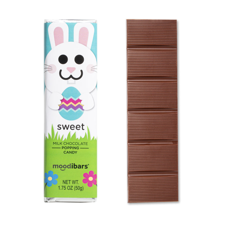 Seasonal Moodibars - sweet - Popping Candy Milk Chocolate Bar 1.75oz