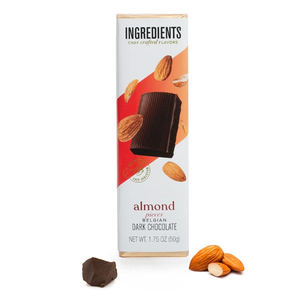 Ingredients - Dark Chocolate Almond Bar 1.75oz