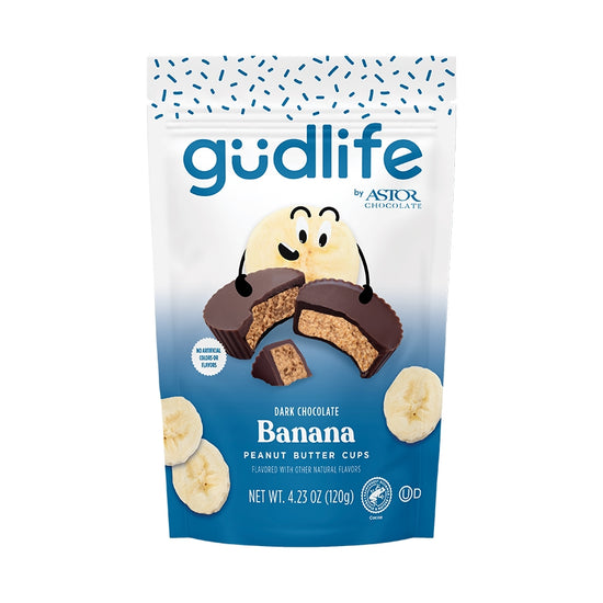 gudlife - Banana Dark Chocolate Peanut Butter Cups 4.23oz