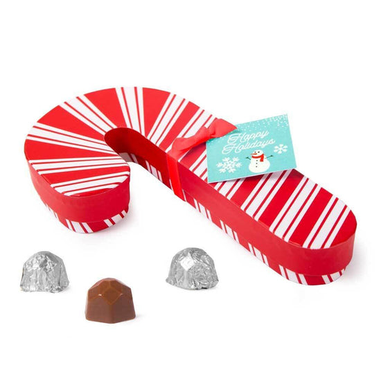 Holiday - Candy Cane Hazelnut Truffle Gift Box 10pc