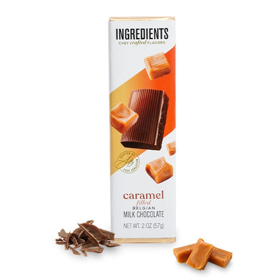 Ingredients - Milk Chocolate Caramel Filled Bar 1.75oz