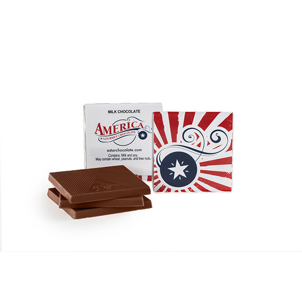 Americana - Deluxe Milk Chocolate Squares 1.75 in.