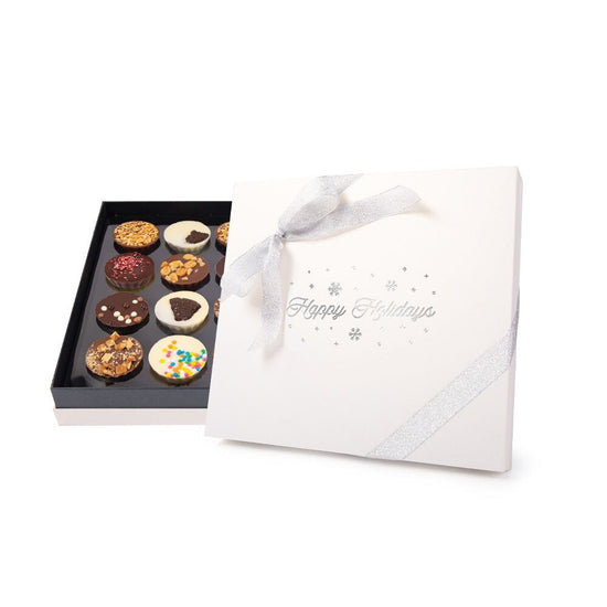 Holiday - Grand Elite with Ribbon & Hot Stamp | Truffle Cups 20pc