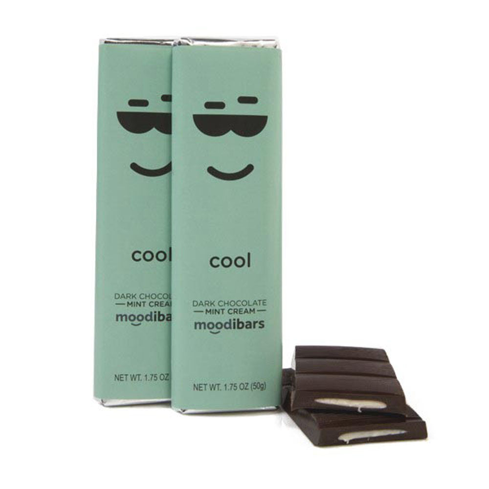 Moodibars - cool - Mint Dark Chocolate Bar 1.75oz