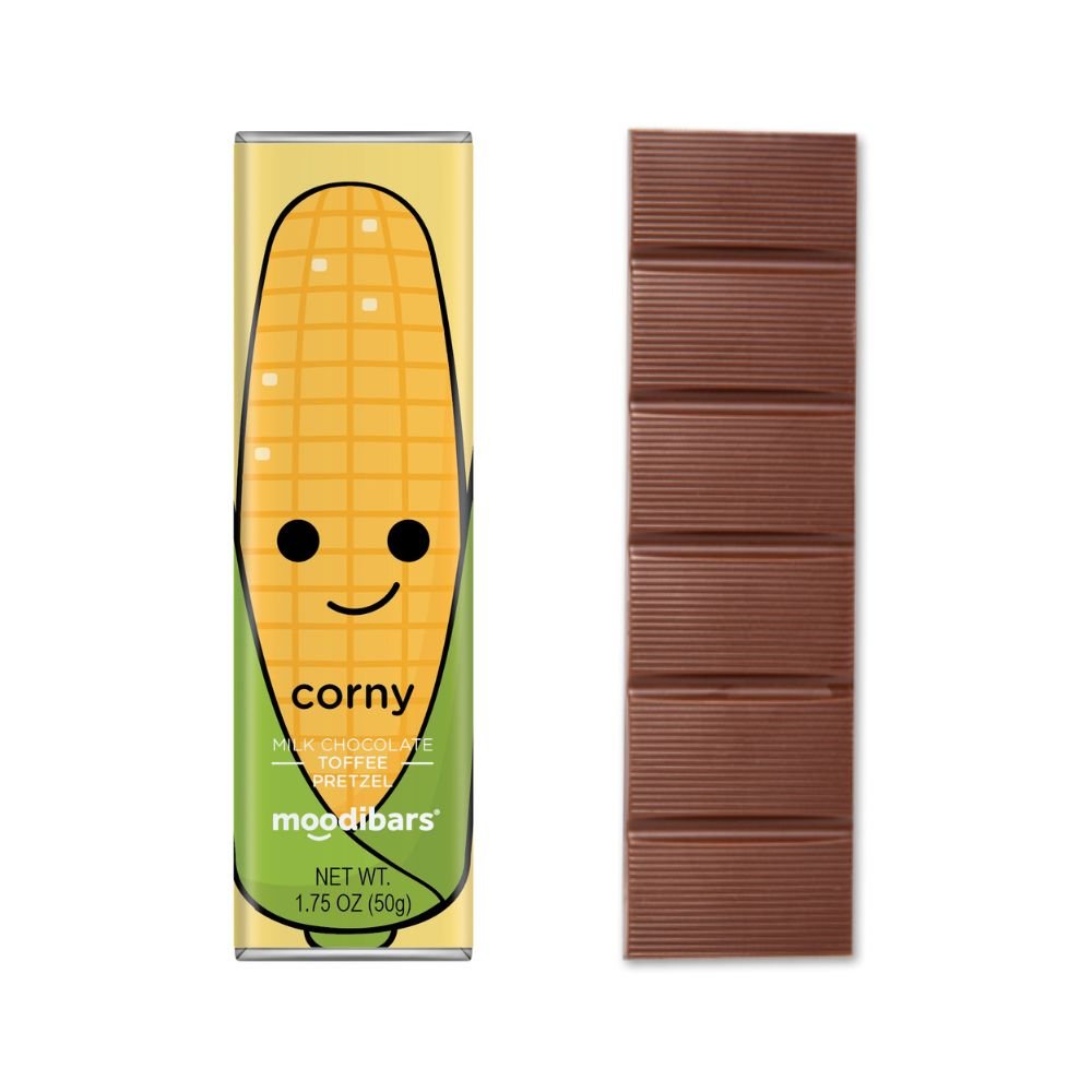 Seasonal Moodibars - corny - Milk Chocolate Toffee Pretzel Bar 1.5oz