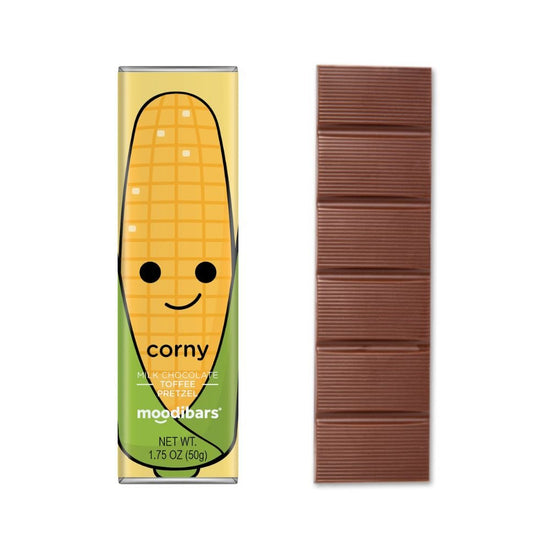 Seasonal Moodibars - corny - Milk Chocolate Toffee Pretzel Bar 1.5oz