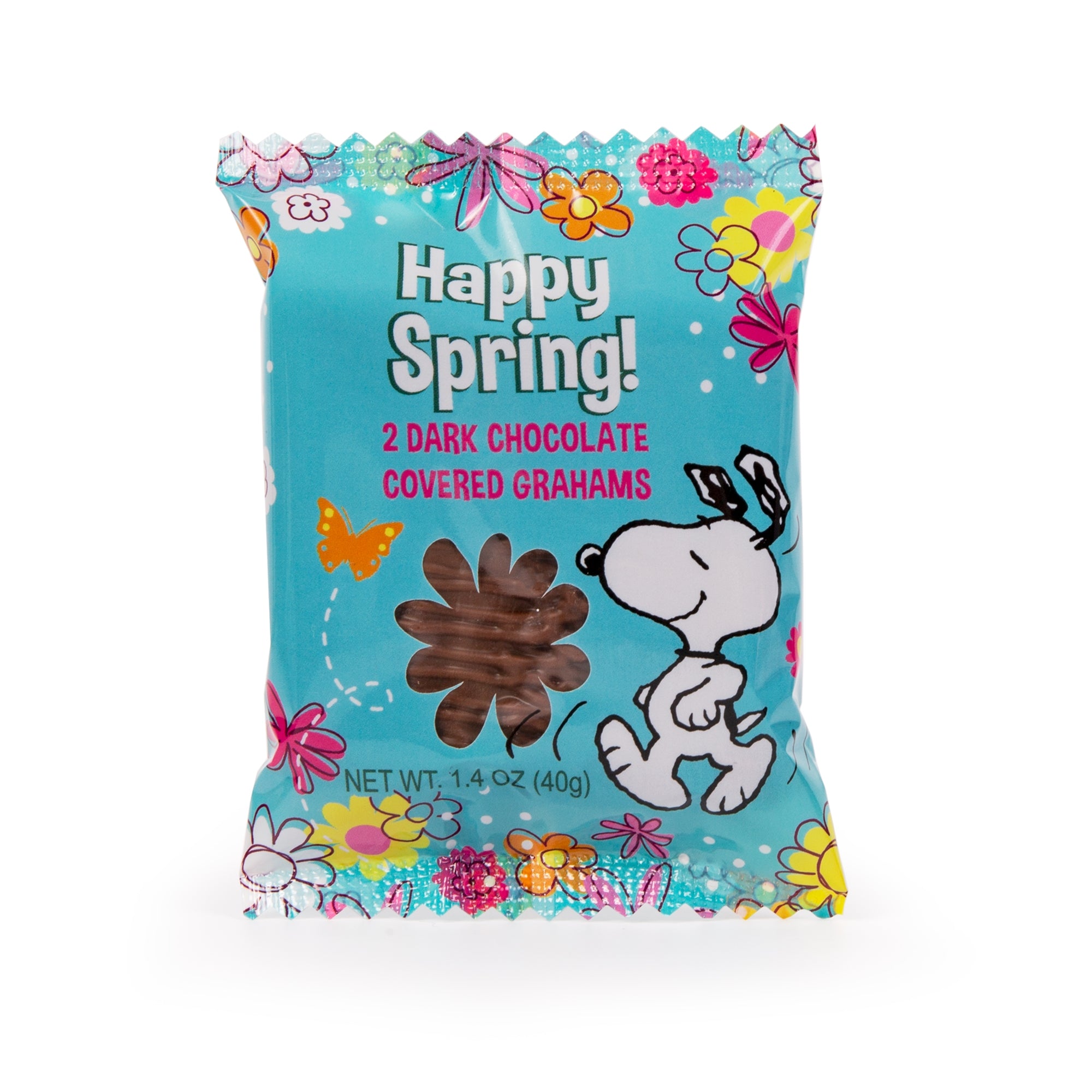 Seasonal Peanuts - Spring - Dark Chocolate Covered Grahams 2pc