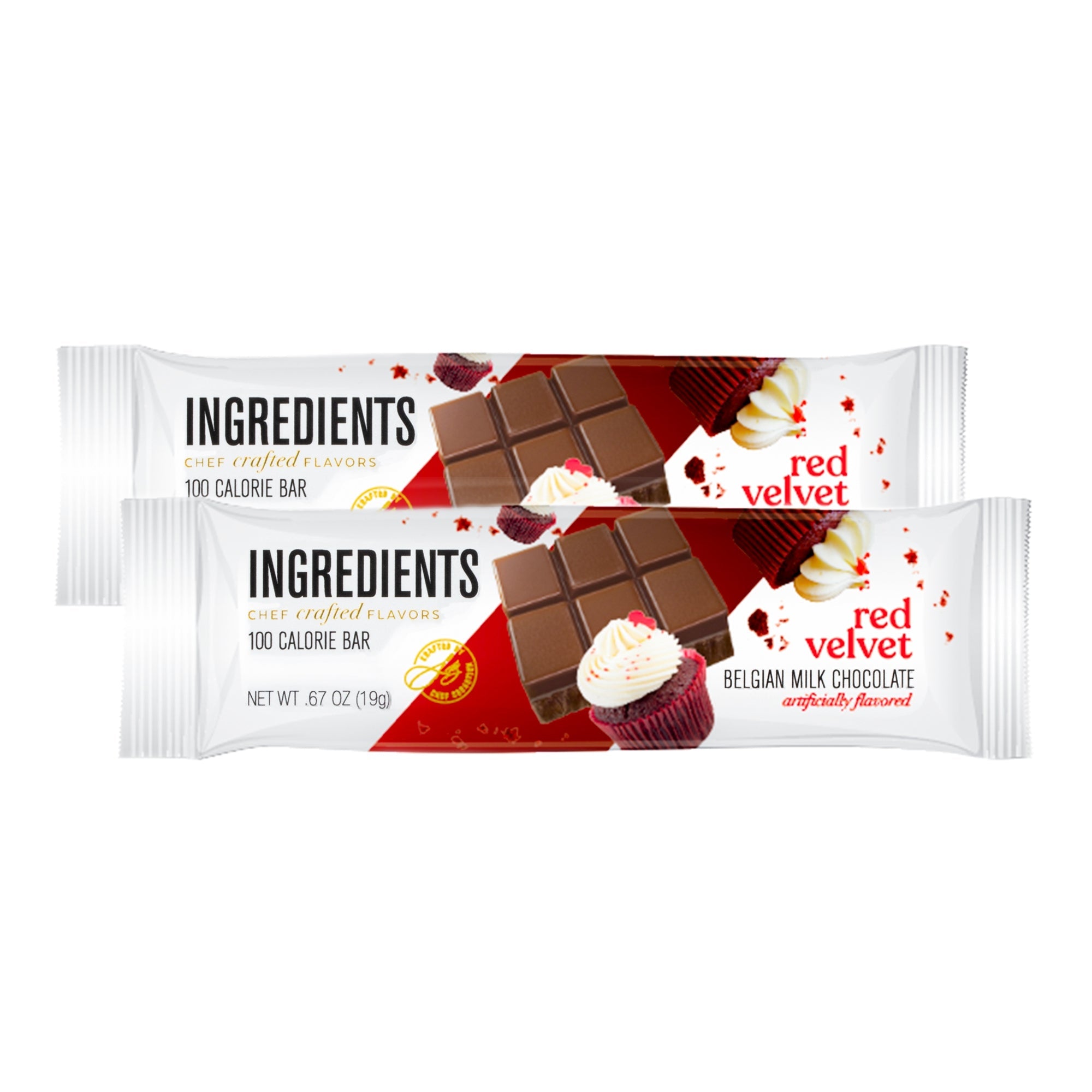 Ingredients - 100 Calorie Red Velvet Milk Chocolate Bar