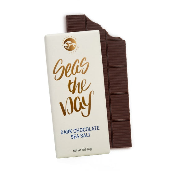 Cliche - Seas The Day Dark Chocolate Sea Salt Flavored Bar 3oz