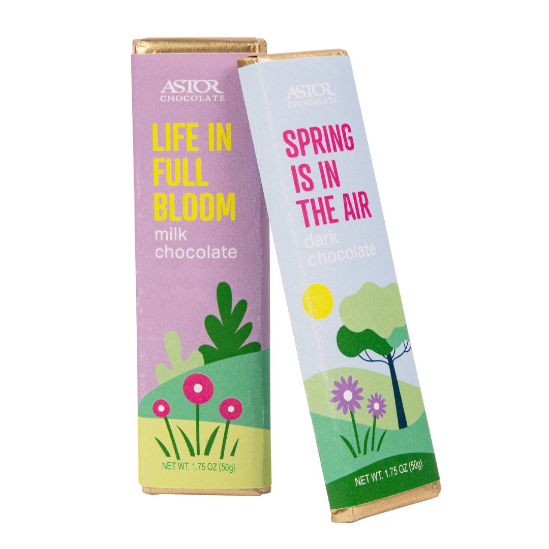 Spring - Signature Milk Chocolate and Dark Chocolate Bars 1.75oz