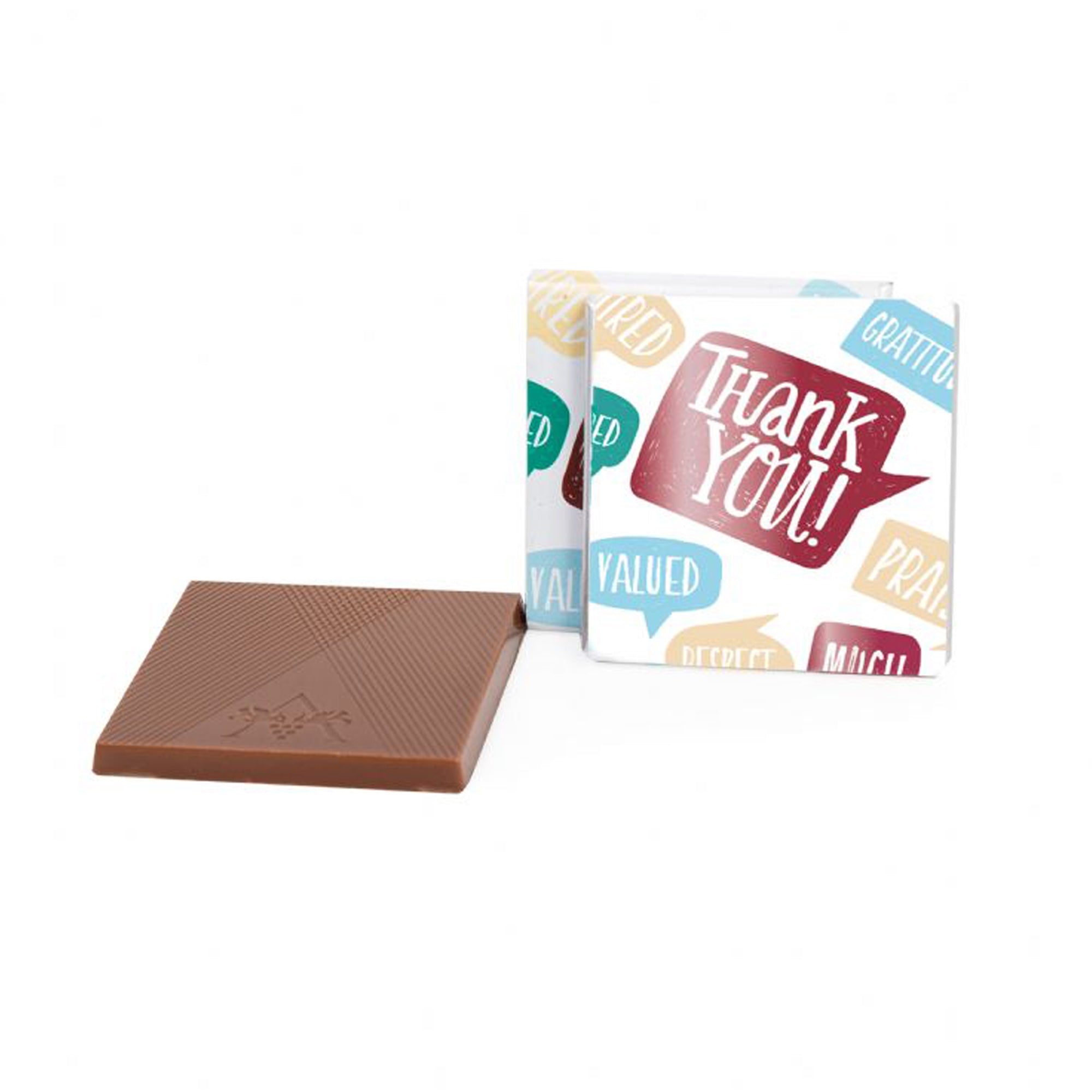 Thank You - Deluxe Milk Chocolate Squares 1.75 in.