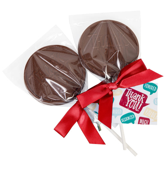 Thank You - Milk Chocolate Lollipops